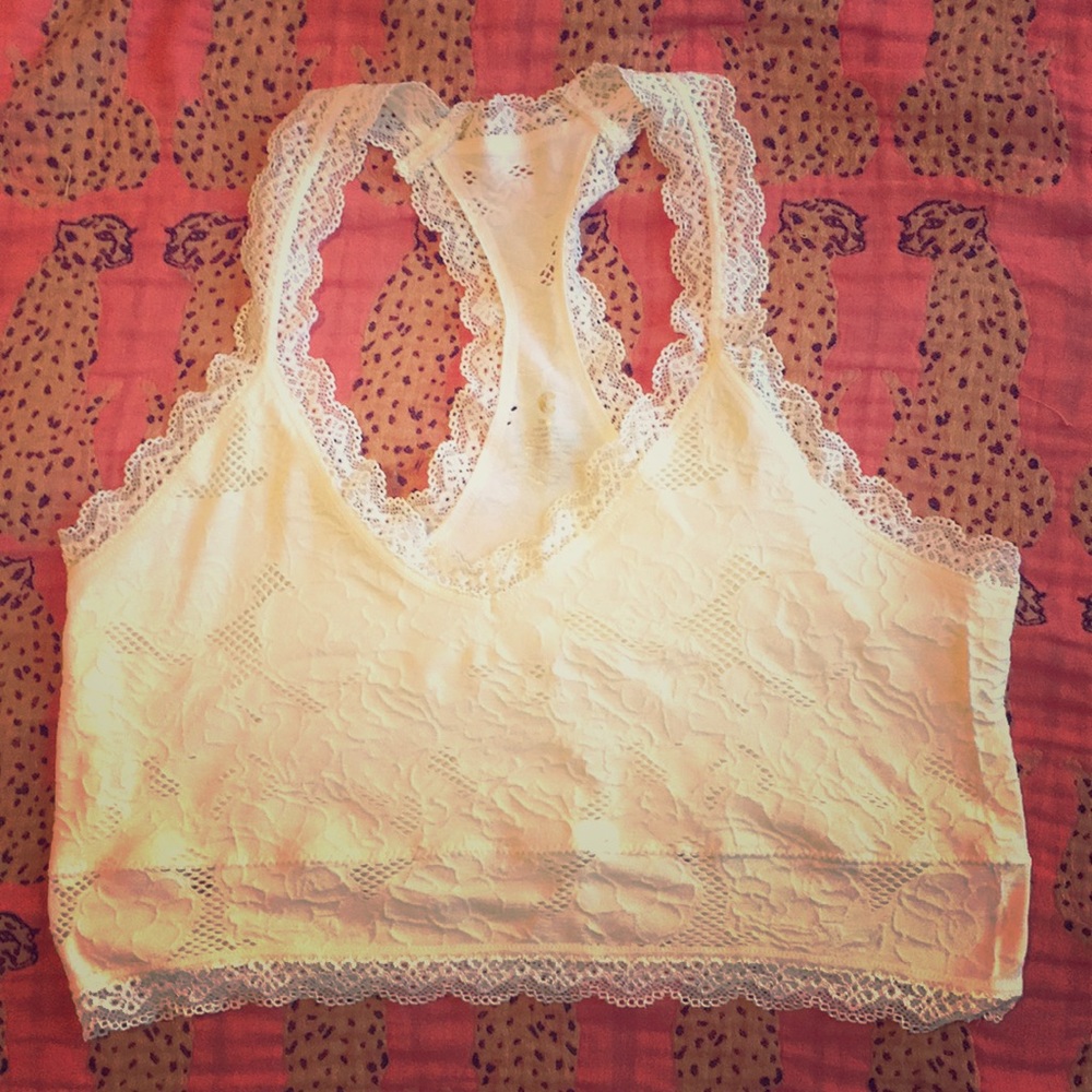 Cute comfy cream bralette!